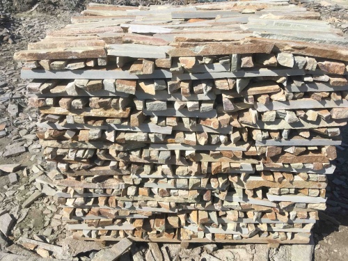 Горбушка златолит золотистый для облицовки купить в Богдановиче