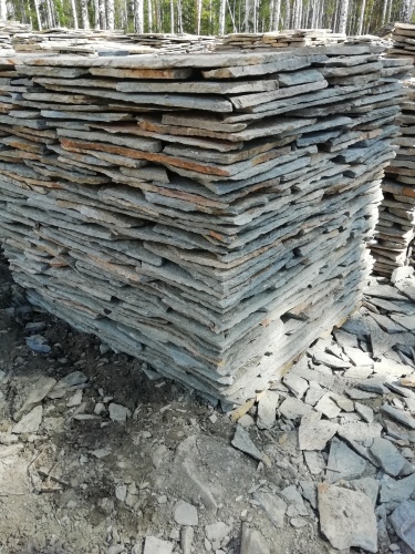 Плитняк златолит Уральский для цоколя, отмостки купить в Богдановиче